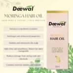 Deewal Moringa Hair Oil | 100% Natural | Deep Moisturizer for Ultra Shiny & Smooth Hair | Promotes Hair Growth | Reduces Hair Breakage, Dandruff & Dry Scalp | Herbal Hair Care Solution - Fast UK Delivery - Image 3