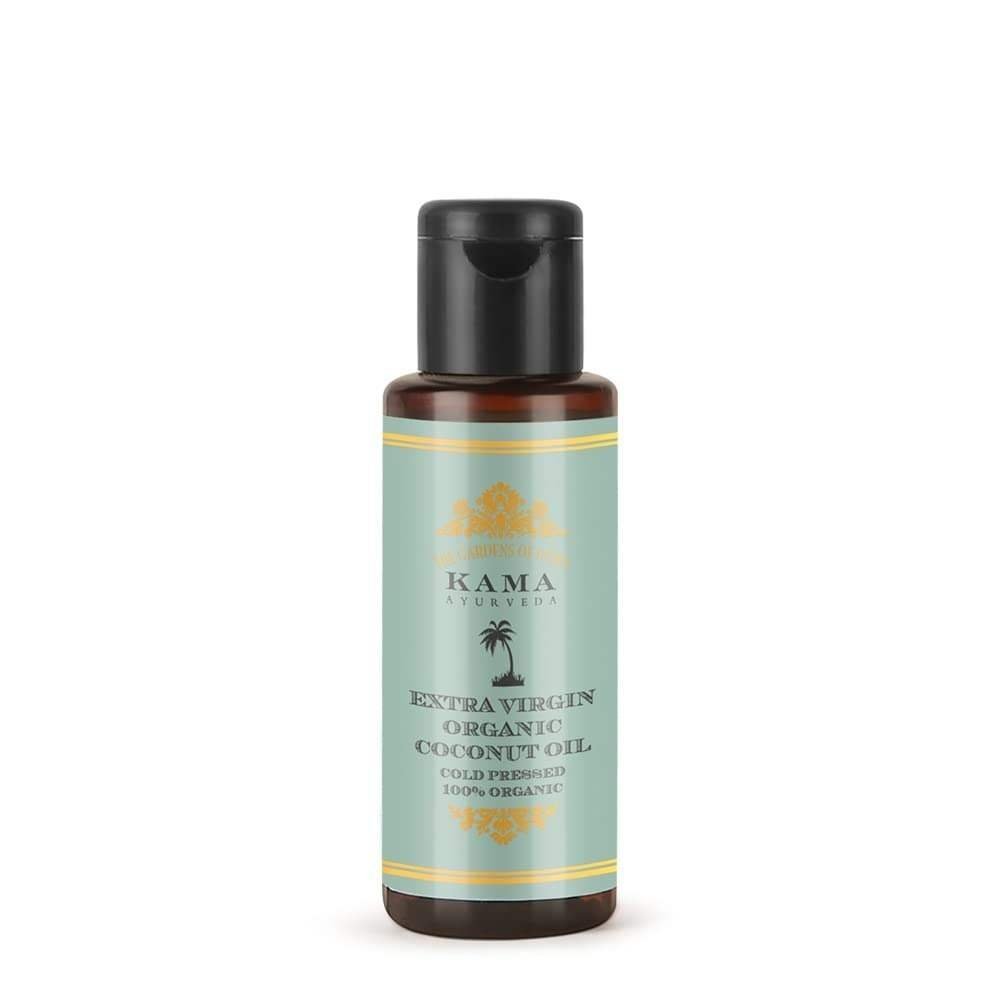 uk41EhByjdZL-1.jpg Kama Ayurveda Extra Virgin Organic Coconut Oil - 50ml - Fast UK Delivery - Image 1
