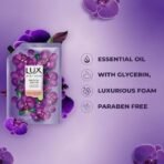 LUX, Black Orchid & Juniper Oil Bodywash, Refill Pack, 400 ml, for Soft and Glowing Skin, with Glycerin, Long Lasting Fragrance, Paraben Free, for Women - Fast UK Delivery - Image 4