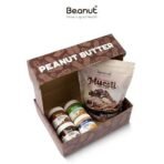 Beanut | Chocolate Muesli & Peanut Butter Gift Set | High Protein, Gluten-Free, Healthy Breakfast | 4x100 gm Peanut jar each and 400gm Muesli - Fast UK Delivery - Image 3