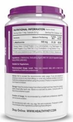 HealthyHey Nutrition L-Methionine Free Form Pure Crystalline -120 Veg Capsuules - Fast UK Delivery - Image 3