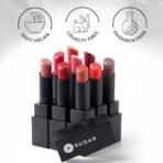 SUGAR Cosmetics Nothing Else Matter Longwear Lipstick for Women | Lasts Up To 8+ Hours| Enriched with Vitamin E | 100% Vegan | 3.2gm - 14 Red Herring - Fast UK Delivery - Image 6