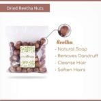 Attar Ayurveda Dried Reetha Nuts/Soapnuts for Hair (500 grams, whole) | 100% Natural, Preservative free | Selected Quality - Fast UK Delivery - Image 3