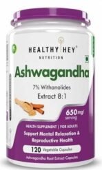 HealthyHey Nutrition Ashwagandha Powder Withania Somnifera | 100% Natural Ashwagandha Capsules - Ashwagandha Rejuvenates Mind & Body-120 Ashwagandha Capsules - Fast UK Delivery - Image 2