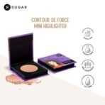 SUGAR Cosmetics Contour De Force Mini Highlighter - 02 Gold Glory (Golden Bronze) Lightweight, Easily Blendable, Illuminating Bronzer, Matte Finish - Fast UK Delivery - Image 3