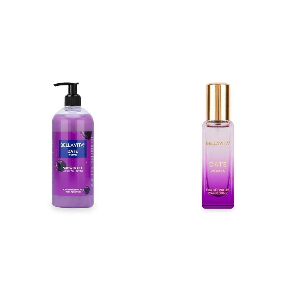uk41Hby0gm38L-1.jpg Bella Vita Luxury Date Woman Body Wash Refreshing Shower Gel for Deep Cleansing Hydrating Moisturising Softer & Smoother Skin with Aloe Vera 500 Ml Date Woman Eau De Parfum - Fast UK Delivery - Image 1