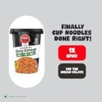 VEEBA Wok Tok Instant Cup Noodles Spicy Korean|Made with no palm oil|no maida|no added MSG, 92.5 gram - Fast UK Delivery - Image 7