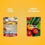 CURRYiT Mix Veg Soup 55 g (Pack of 2) | Tasty & Fresh Vegetables Flavor | First-Ever Instant Premix Soup in Thick Paste Form | Ready to Cook & Eat Food in Just 1 Minute |No Preservatives & Corn Flour - Fast UK Delivery - Image 6