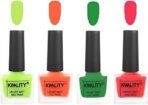 Kwality Velvet Dull Matte Posh Shades Party Girl Range Nail Polish | Velvet Matte Nail Paint 4 pc Combo Parrot Green,Carrot Orange,Dark Green,Pink Mania - Fast UK Delivery - Image 2