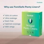 FemiSafe Panty Liners | 100% Cotton Softy | Anti Microbial, Easy to use & No Scent No Fuss | Travel Friendly | Keeps You Fresh and Dry all day | Pack of 40 Liners - Fast UK Delivery - Image 4