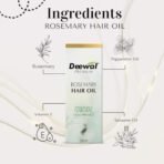 Deewal Rosemary Hair Oil for Growth and Fall Control | Strengthens and Stimulates | Healthy Nourished Hair | 100% Natural 50ml - Fast UK Delivery - Image 5