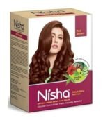 Nisha Henna Based Hair Color Red Brown 90g Pack of 1, Henna Powder Hair Color Dye Brown Hair Colour, No Ammonia, No PPD, Non Oxidative - Fast UK Delivery - Image 2