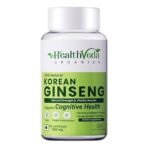 HEALTH VEDA ORGANICS PRIVATE LIMITED Korean Red Ginseng 1000 mg | 60 Veg Capsules | Supports Energy, Vitality & Strength | For Men & Women - Fast UK Delivery