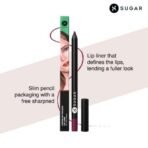 SUGAR Cosmetics - Lipping On The Edge - Matte Lip Liner - 07 Fiery Berry (Marsala) - 1.2 Gms - Smear-Proof, Water Resistant Lip Liner - Lasts Up To 10 Hrs - Fast UK Delivery - Image 4