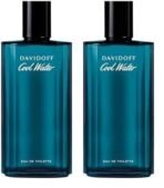 Davidoff Cool Water For Men, Eau De Toilette Spray, Fresh Scent, 125ml (Pack of 2) - Fast UK Delivery