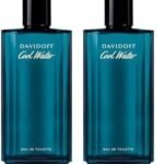 Davidoff Cool Water For Men, Eau De Toilette Spray, Fresh Scent, 125ml (Pack of 2) - Fast UK Delivery