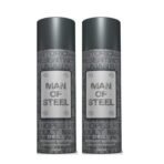 DENVER Man Of Steel Drill Deodorant Body Spray - 200ML Each (Pack of 2) - Fast UK Delivery - Image 2