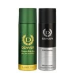 DENVER Hamilton Deo & Black Code Original- 200ML Each (Combo Pack of 2) | Long Lasting Deodorants Body Spray for Men - Fast UK Delivery - Image 2