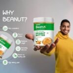 Beanut Natural Crunchy Peanut Butter 1Kg | 30gm Protein | 100% Vegan Peanut Butter, 100% Pure Roasted Peanut | High in Protein Spread, Gluten & Cholesterol Free, Nut Butter - Fast UK Delivery - Image 5