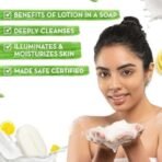 Mamaearth Vitamin C Moisturizing Lotion Soap(Value Pack of 4) - 125 g X 4 Units | Deeply Cleanses | Moisturizing Bathing Bar | Brightens Skin | Nourishes Dry Skin | Non-Drying | 76% TFM Grade 1 Soap - Fast UK Delivery - Image 4