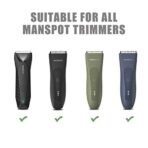 MANSPOT Black Replaceable Blade (2Pcs) Men's Manscape Trimmer, Ceramic Blade Ball Trimmer/Shaver for Men Replacement Head - Fast UK Delivery - Image 3