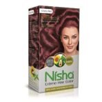 Nisha Cream Hair Color Rich Bright Long Lasting Hair Colouring For Ultra Soft Deep Shine 100% Grey Coverage Conditioning With Natural Herbs 60gm Jumbo + 40gm Sachet Pack (Cherry Red) Fast Shipping to USA & Canada - Image 3