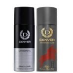 DENVER Black Code Original & Sporting Club Rider Deodorant - 200ML Each (Pack of 2) | Long Lasting Deo Body Spray - For Men - Fast UK Delivery - Image 2
