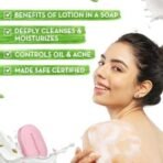 Mamaearth Multani Mitti Moisturizing Lotion Soap with Multani Mitti & Rose for Oil Control & Acne 125g (Pack of 4) | Benefits of Lotion in a Soap | Deeply Cleanses & Moisturizes | Grade 1 Acne Soap - Fast UK Delivery - Image 4