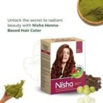 Nisha Henna Based Hair Color Red Brown 90g Pack of 2, Henna Powder Hair Color Dye Brown Hair Colour, No Ammonia, No PPD, Non Oxidative - Fast UK Delivery - Image 4