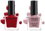 FACESCANADA Faces Splash Glossy Finish Nail Enamel, Floral Dream 56, 8 Ml & Faces Glossy Splash Nail Enamel, Maroon 401, 8 Ml - Fast UK Delivery - Image 2