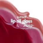 Ruby's Organics Lip Beauty Gift Kit- Lip Oil Glossy Minis Sunset, Moisturizing, Long Lasting, Non Sticky & Non Drying, Natural Lip Makeup, Paraben Free - Sangria, Grapevine and Toffee Shades - Fast UK Delivery - Image 5