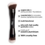 Ruby's Organics Liquid Foundation and Multitasking Brush for Face Makeup - Waterproof, Full Coverage Blendable, Long Lasting, Matte Finish and Poreless, Normal to Oily Skin,Vegan, Shade LM 01.8, 30 ml - Fast UK Delivery - Image 7