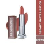 Maybelline New York Color Sensational Creamy Matte Lipstick, 657 Nude Nuance, 3.9g and Maybelline New York Color Sensational Creamy Matte Lipstick, 660 Touch of Spice, 3.9g - Fast UK Delivery - Image 4
