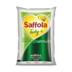 Saffola Tasty + Refined Cooking oil | Blended Rice bran & Corn oil | 50% More Oryzanol | 1 Litre pouch - Fast UK Delivery - Image 2