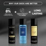 Bella Vita Luxury Unisex Body Parfum Deo Spray Gift Set,Pack Of 3 X 150 Ml, No Gas Long Lasting Premium Fragrance Deodorant|Ceo Men|Skai Aquatic|Klub Men|With Tonka, Bergamot & Vanilla - Fast UK Delivery - Image 4