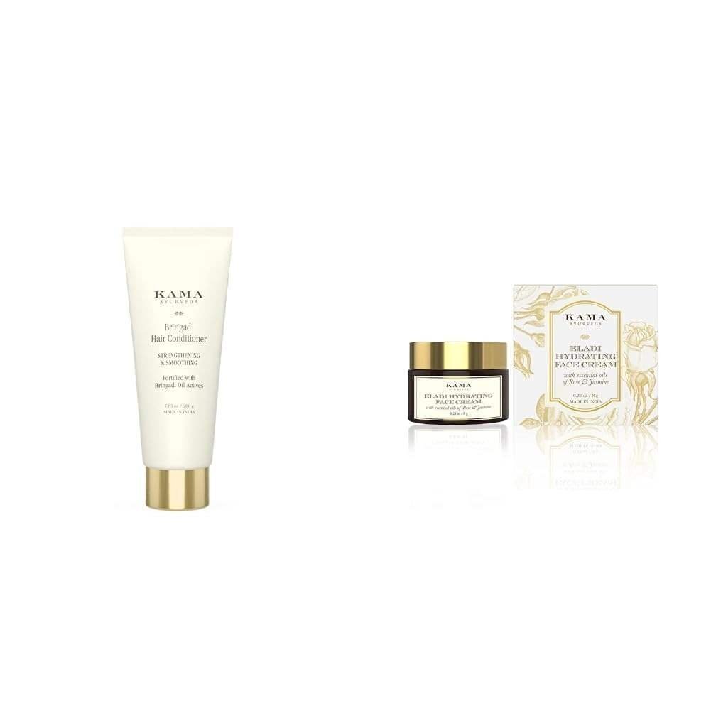 uk41M5XZZ03VL-1-1.jpg Kama Ayurveda Bringadi Hair Conditioner 200gm,KAMA AYURVEDA ELADI HYDRATING FACE CREAM 8GM - Fast UK Delivery - Image 1