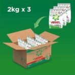 Ariel Matic Detergent Powder Front Load - 4kg + 2kg free | Removes 100 Tough Stains in 1 wash | Specially Designed for Washing Machines | Fresh Fragrance - Fast UK Delivery - Image 3