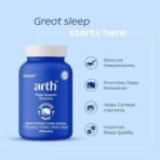 Arth Sleep Support Gummies| For Blissful, Undisturbed Sleep |Contains Melatonin (5mg), L-Theanine (50mg), Chamomile Extract, & Passion Flower| Emcure Pharmaceuticals Ltd. |15 Sleep Supplement Gummies - Fast UK Delivery - Image 4