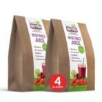 Nattfru Natural Vegetable Juice (60g Each) with No Added Preservatives and 4 Servings, All Nutrients Added, Hydrating, Immunity Booster, Easy to Make Healthy Beverage, Instant Refreshing Drink - Pack of 2 - Fast UK Delivery - Image 2
