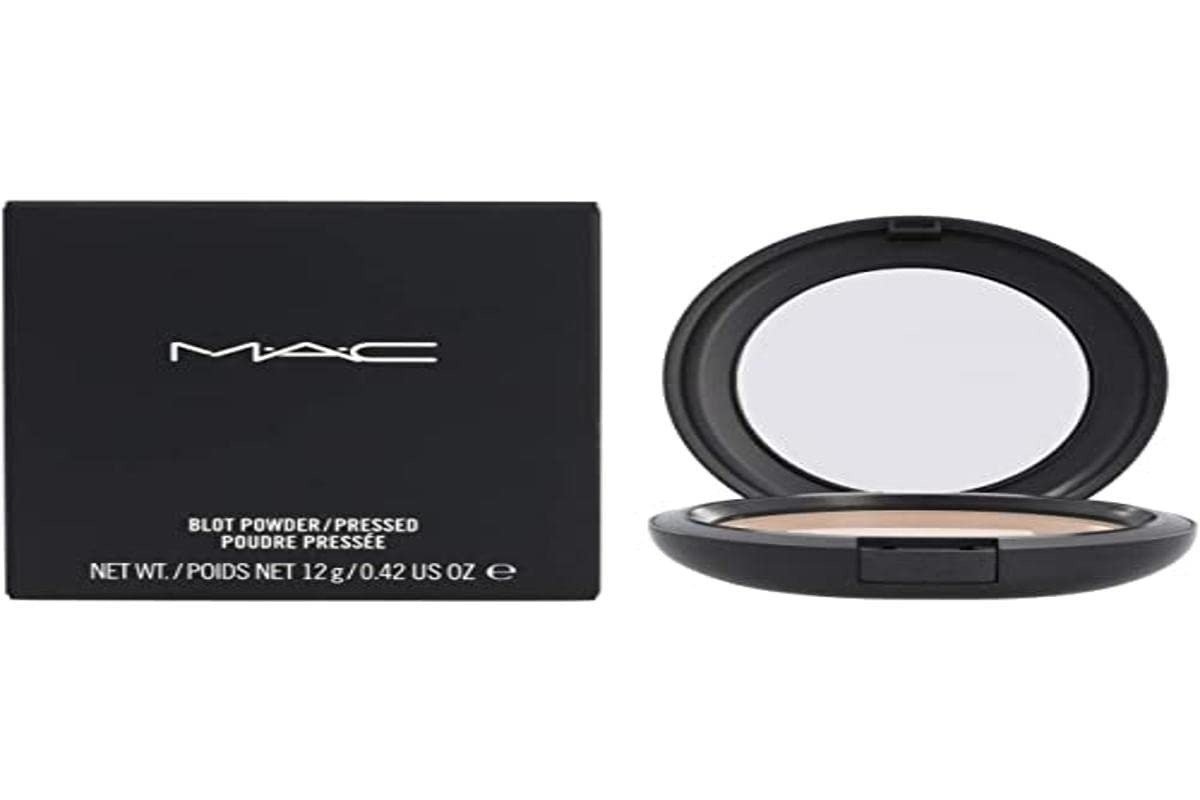 uk41MQdMnaPQL-1-1.jpg Mac Cosmetics Blot Pressed Powder 0.42oz./12g Medium Dark - Fast UK Delivery - Image 1
