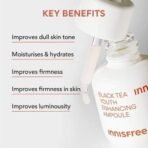 Innisfree Black Tea Youth Enhancing Ampoule 30ml for Anti-Aging & Radiant Skin with Antioxidant-Rich Black Tea, Korean Face Serum - Fast UK Delivery - Image 4