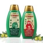 Figaro Baby Massage Oil with Goodness of Natural Olive oil enriched with vitamin E 400 ml&Figaro Baby Lotion with Goodness of Natural Olive oil enriched with vitamin E, Dermatologically tested 400 ml - Fast UK Delivery - Image 2