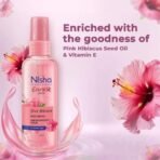 Nisha Professional Hair Reinvigorate Serum 100ml, Pink Hibiscus Hair Serum for Frizzy Hair, Eversilk Hair Serum for All Hair Types - Fast UK Delivery - Image 5