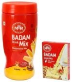 MTR Badam Drink Mix Jar 500g and 200g Refill combo pack - Fast UK Delivery - Image 2