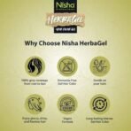 Nisha Herba Gel Hair Colour Gel, Original Black 1 Litre | No Ammonia, No Stain, Non-Drip Vegan Formula | Permanent Hair Colour & Hair Dye | 100% Grey Coverage & Long-Lasting Shine - Fast UK Delivery - Image 6