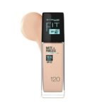 Maybelline New York Liquid Foundation, Matte Finish, With SPF, Absorbs Oil, Fit Me Matte + Poreless, 120 Classic Ivory, 30ml - Fast UK Delivery