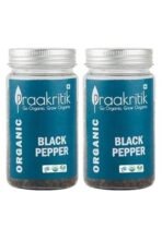 Praakritik Organic Black Pepper - Whole | kali mirch | 100% Organic Black Pepper | 100% Natural | 100% Vegetarian | No Added Preservatives | Pack of 2 | 100 Grams Each - Fast UK Delivery - Image 2