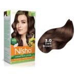 Nisha Cream Hair Color With The Benefits Of Natural Henna Extracts, Sunflower & Avocado Oil, Easy To Use Hair Color 120ml Pack of 1, Dark Brown Fast Shipping to USA & Canada - Image 4