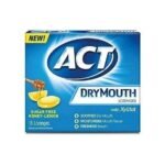 ACT Dry Mouth Honey Lemon Lozenges, 18 Lozenges Each (Pack of 6) - Fast UK Delivery