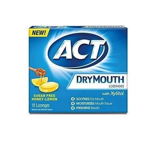 uk41OBesroNoL-1.jpg ACT Dry Mouth Honey Lemon Lozenges, 18 Lozenges Each (Pack of 6) - Fast UK Delivery - Image 1